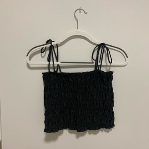 Urban Outfitters Black Cropped Tank Top